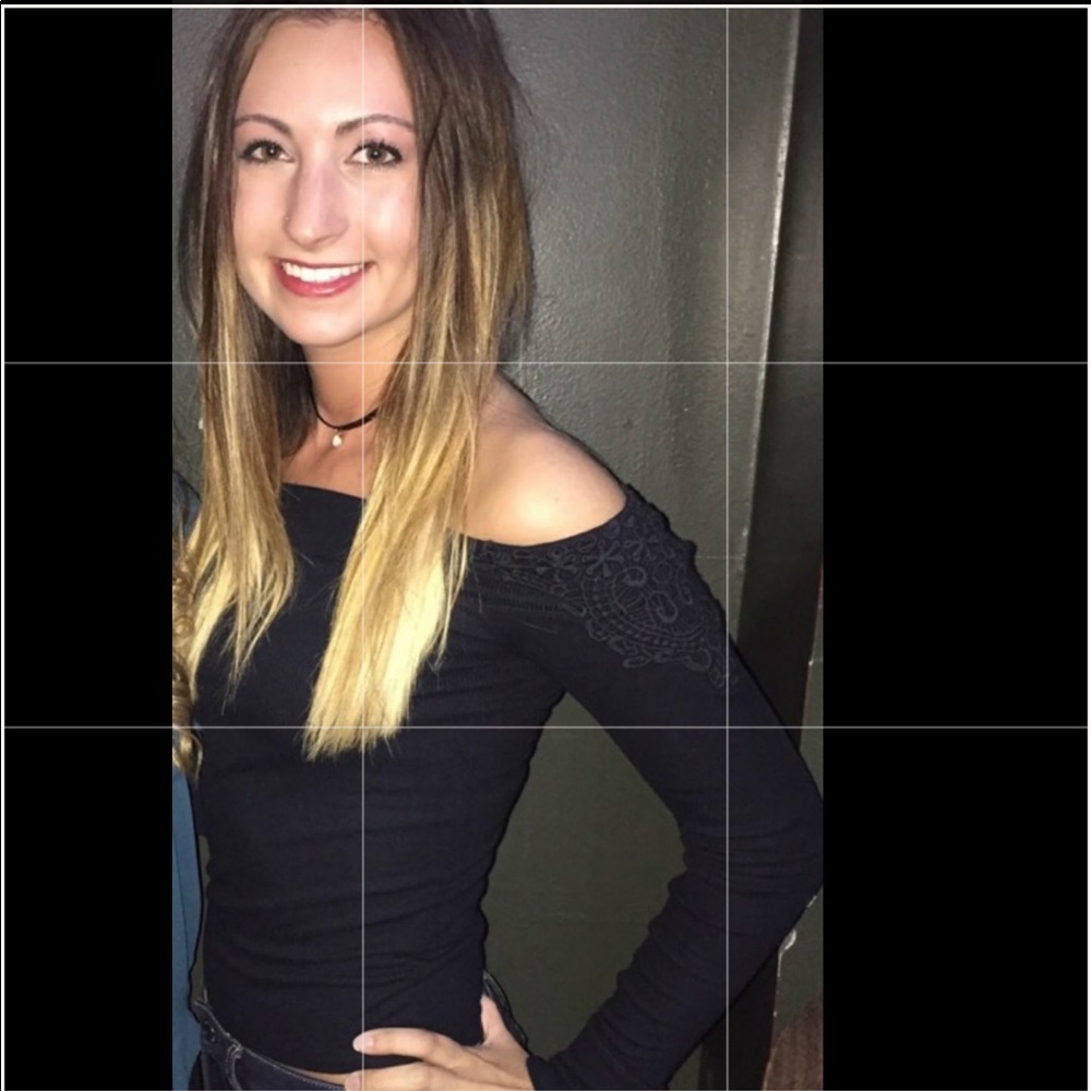 Hollister Black Off-the-Shoulder Top